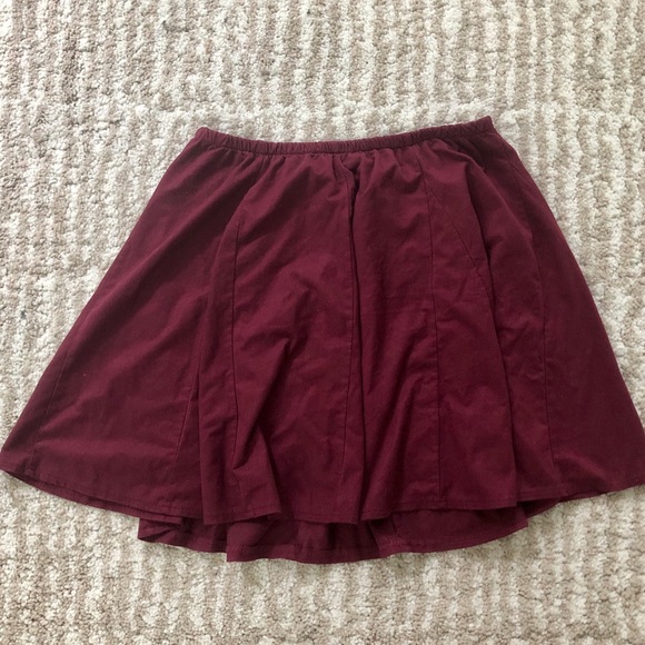 Burgundy Suede Brandy Melville Skirt 🌻 - Picture 2 of 3